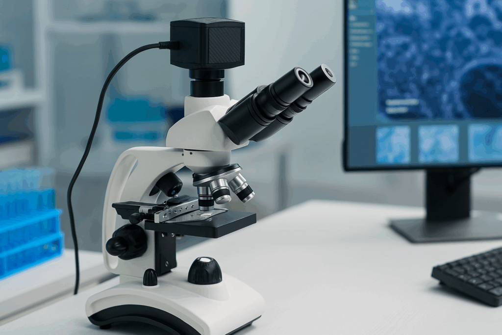 cámara para microscopio